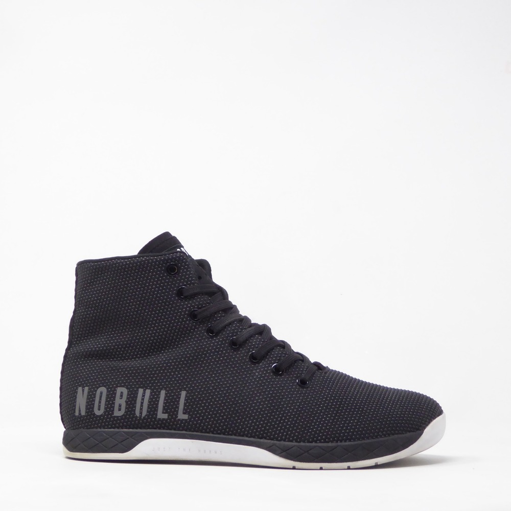 NOBULL Mens Outwork High-Top Trainer Black SuperFabric Size 9.5